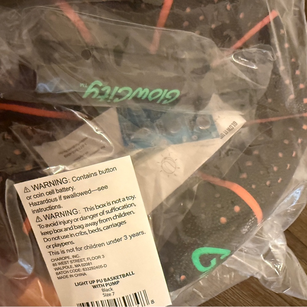 Light-Up Basketball for Kids - Black and Green